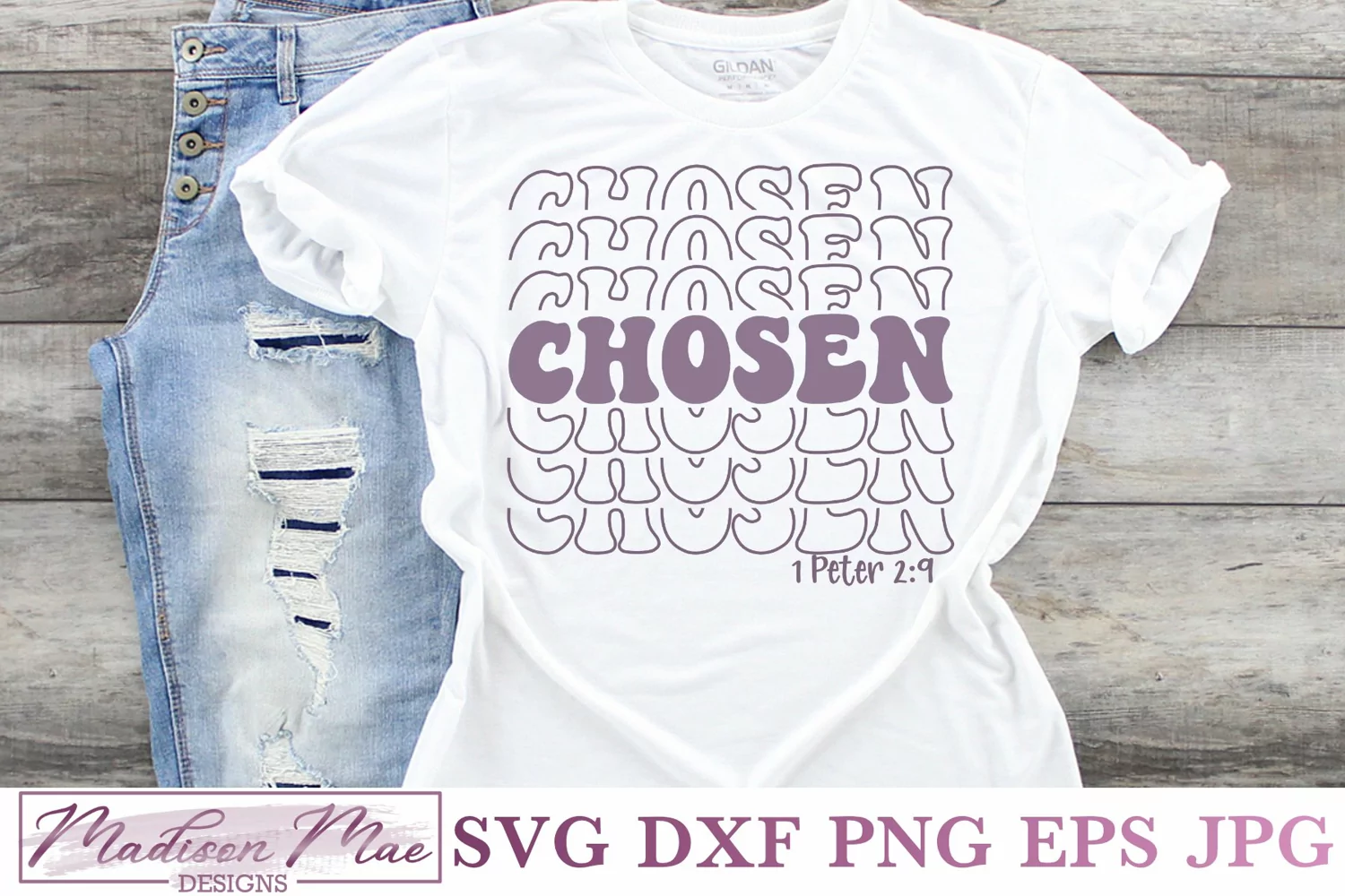 Chosen, Christian Bible Quote SVG product image 1