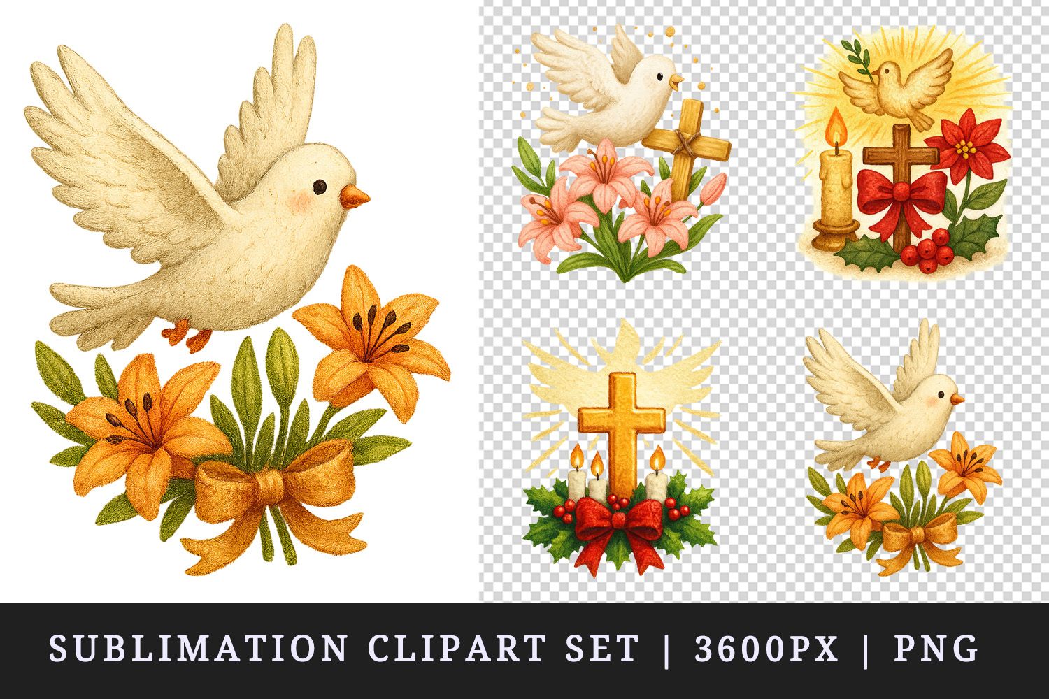 Christian faith clipart printable sublimation design png product image 1