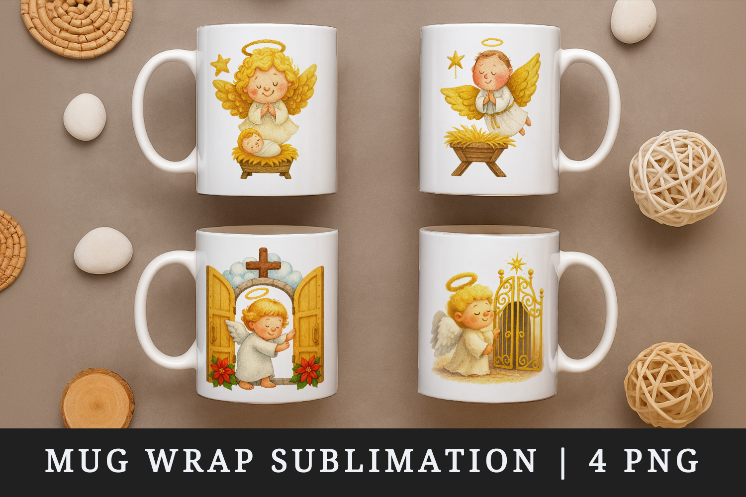 Christian faith mug wrap printable sublimation design product image 1