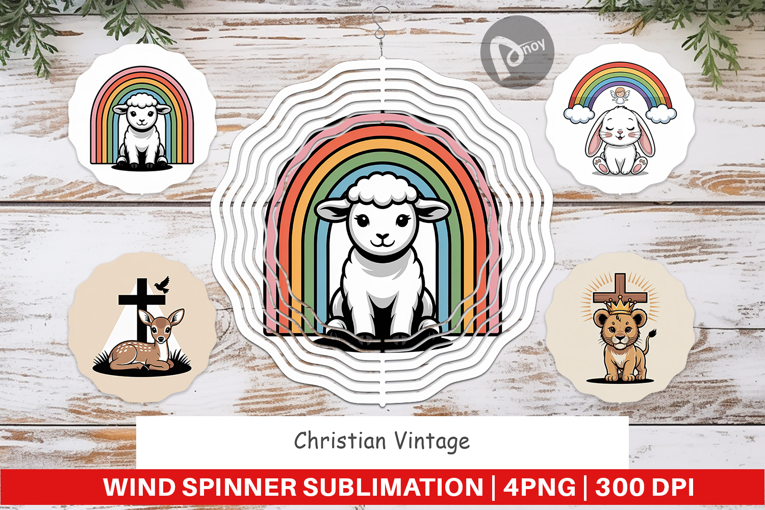 Wind Spinner Christian Vintage product image 1