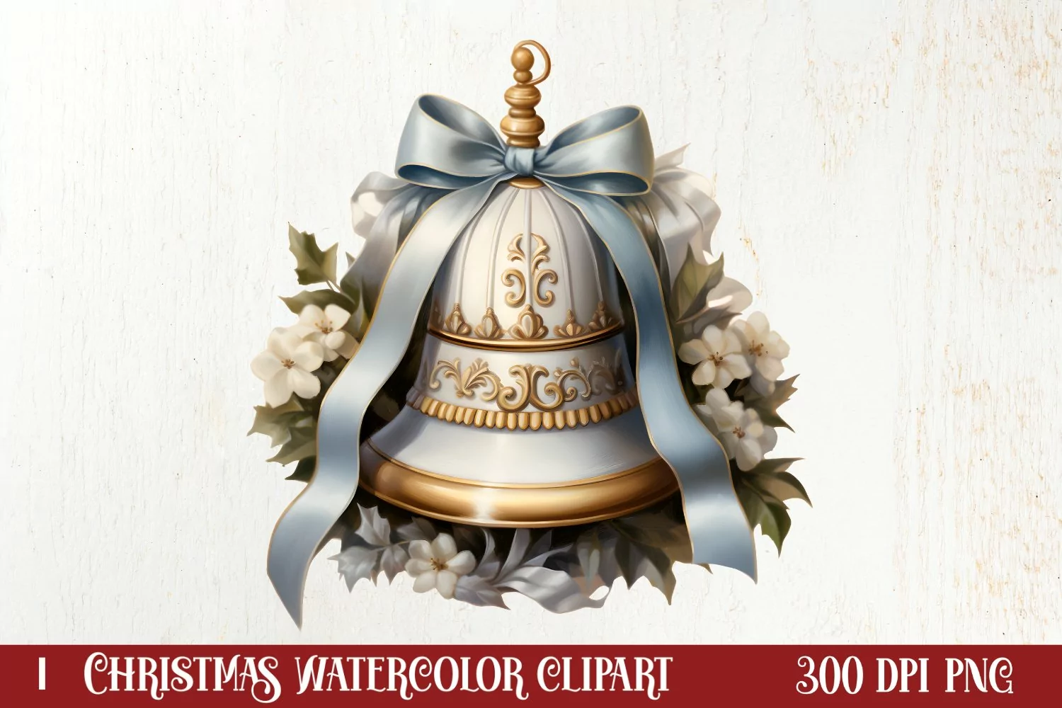 Christmas Cake Watercolor Clipart Sublimation, Christmas PNG product image 1