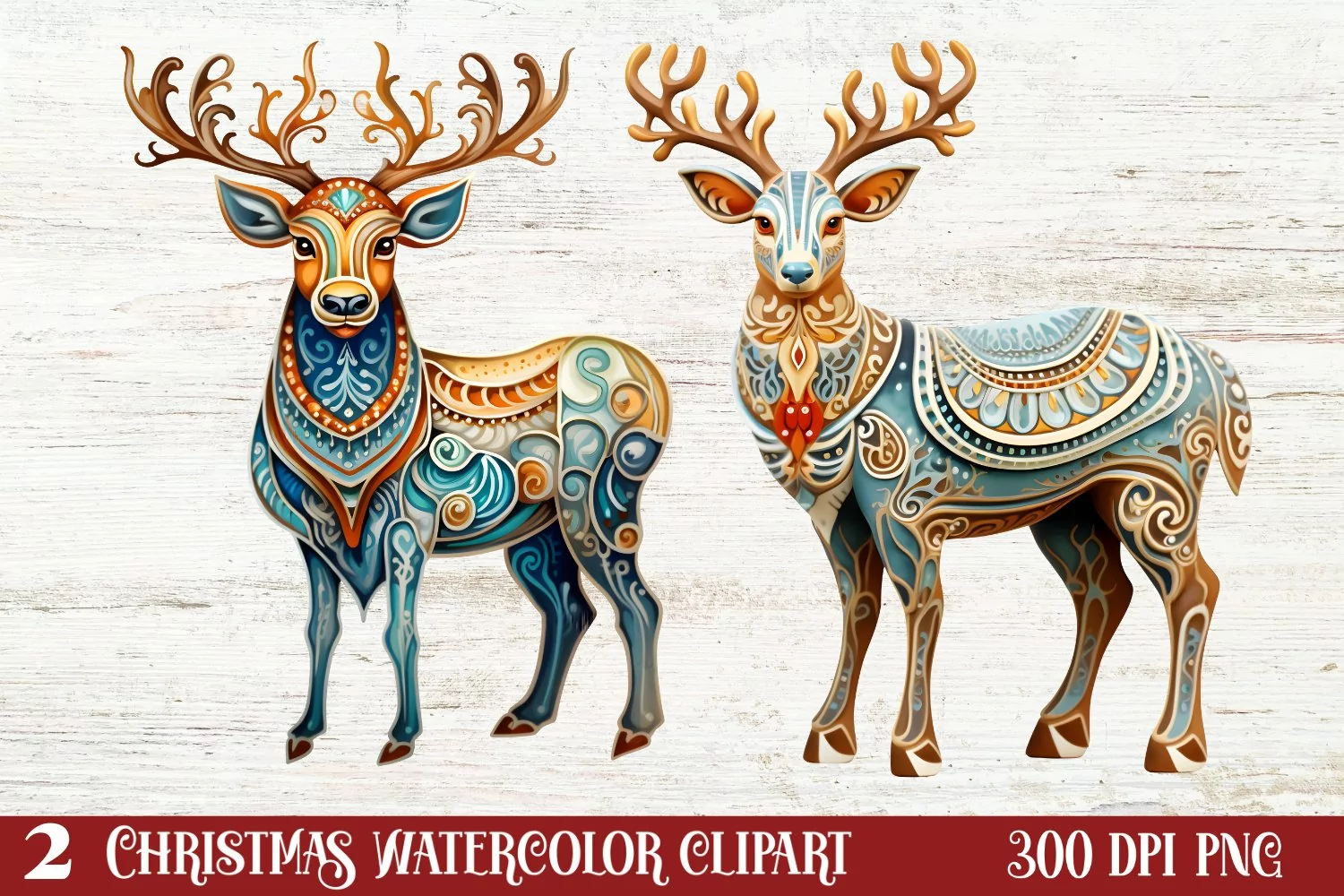 Beautiful Christmas Gingerbread Clipart, Christmas PNG product image 1