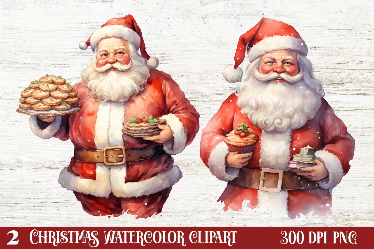 Beautiful Christmas Gingerbread Clipart, Christmas PNG product image 1