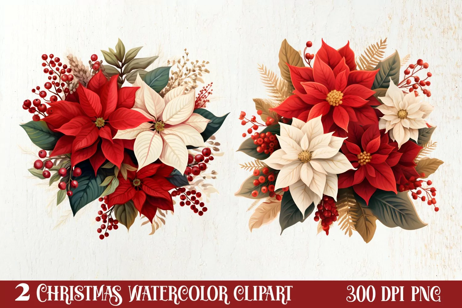 Christmas Family Animals Clipart, Christmas Family product image 1