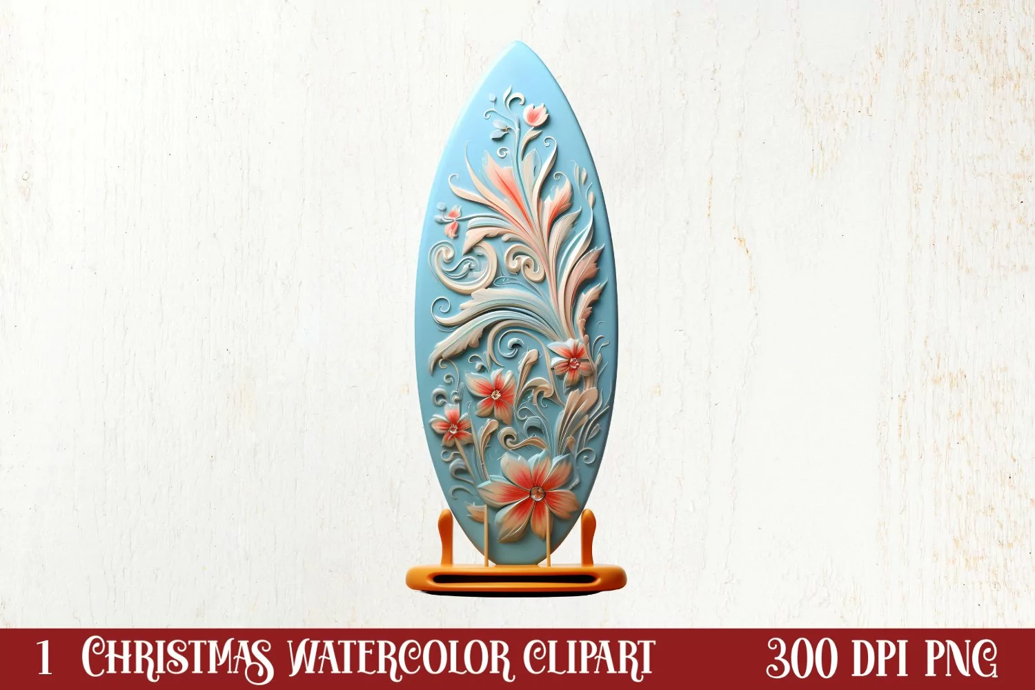 Tropical Christmas Clipart , Christmas PNG product image 1