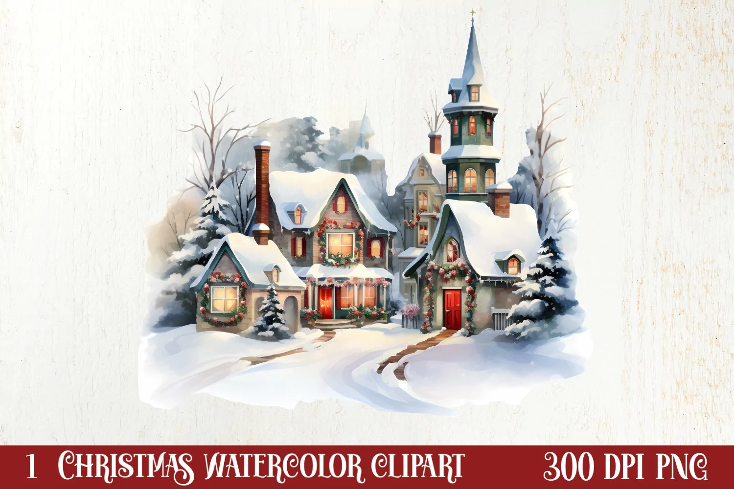 Whimsical Christmas Clipart , Christmas PNG product image 1