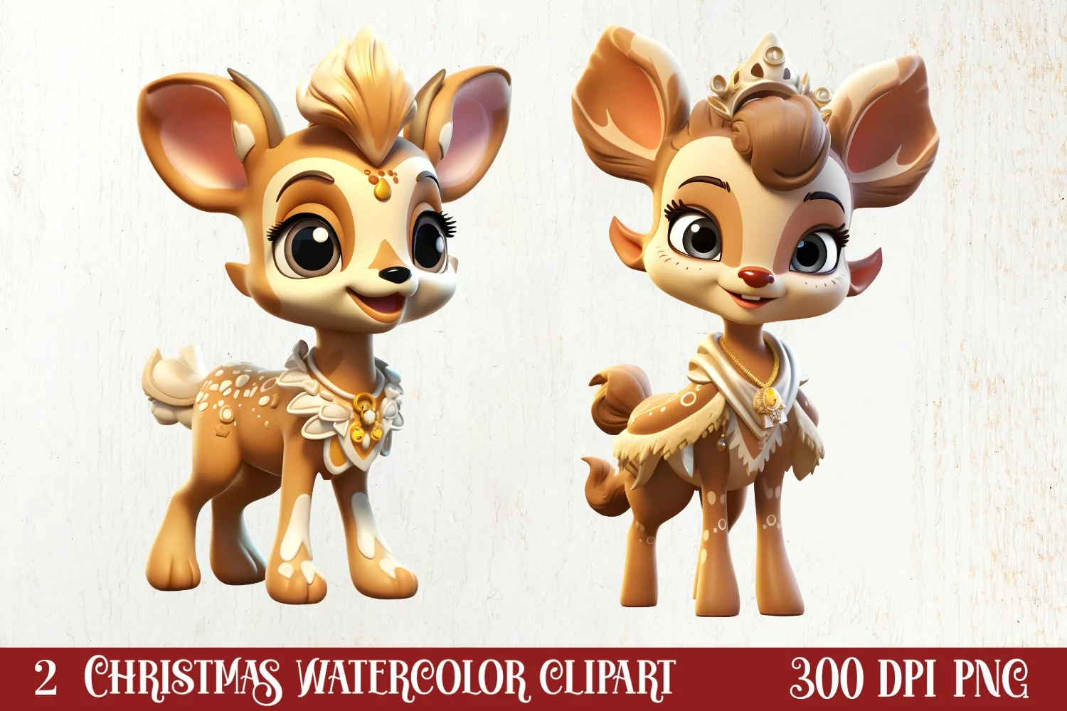 3D Christmas Sublimation Clipart product image 1