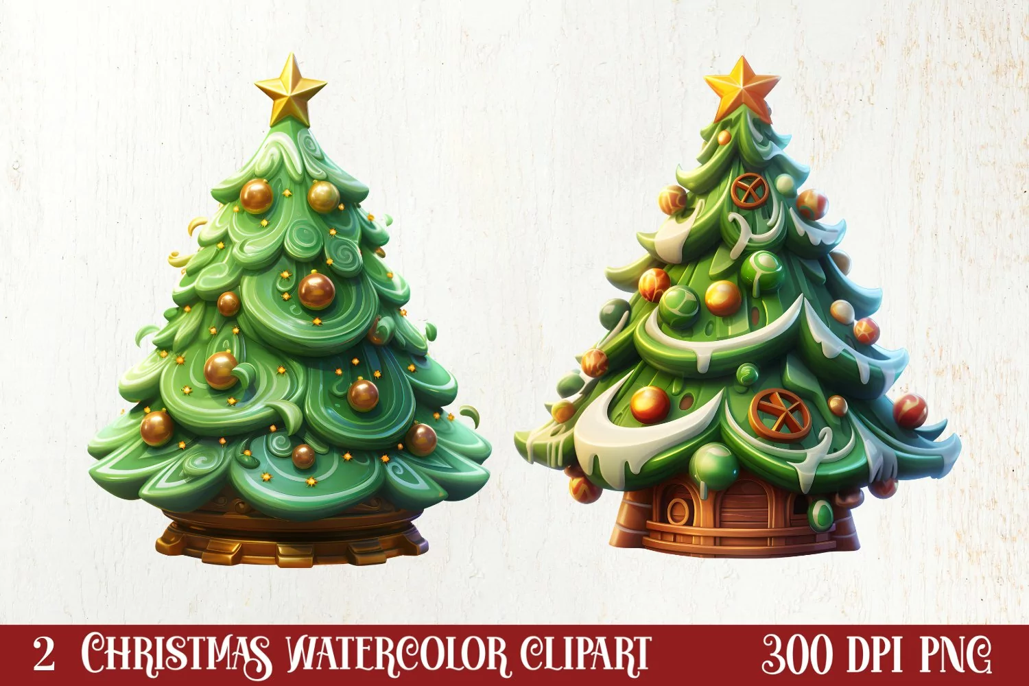 3D Christmas Sublimation Clipart product image 1