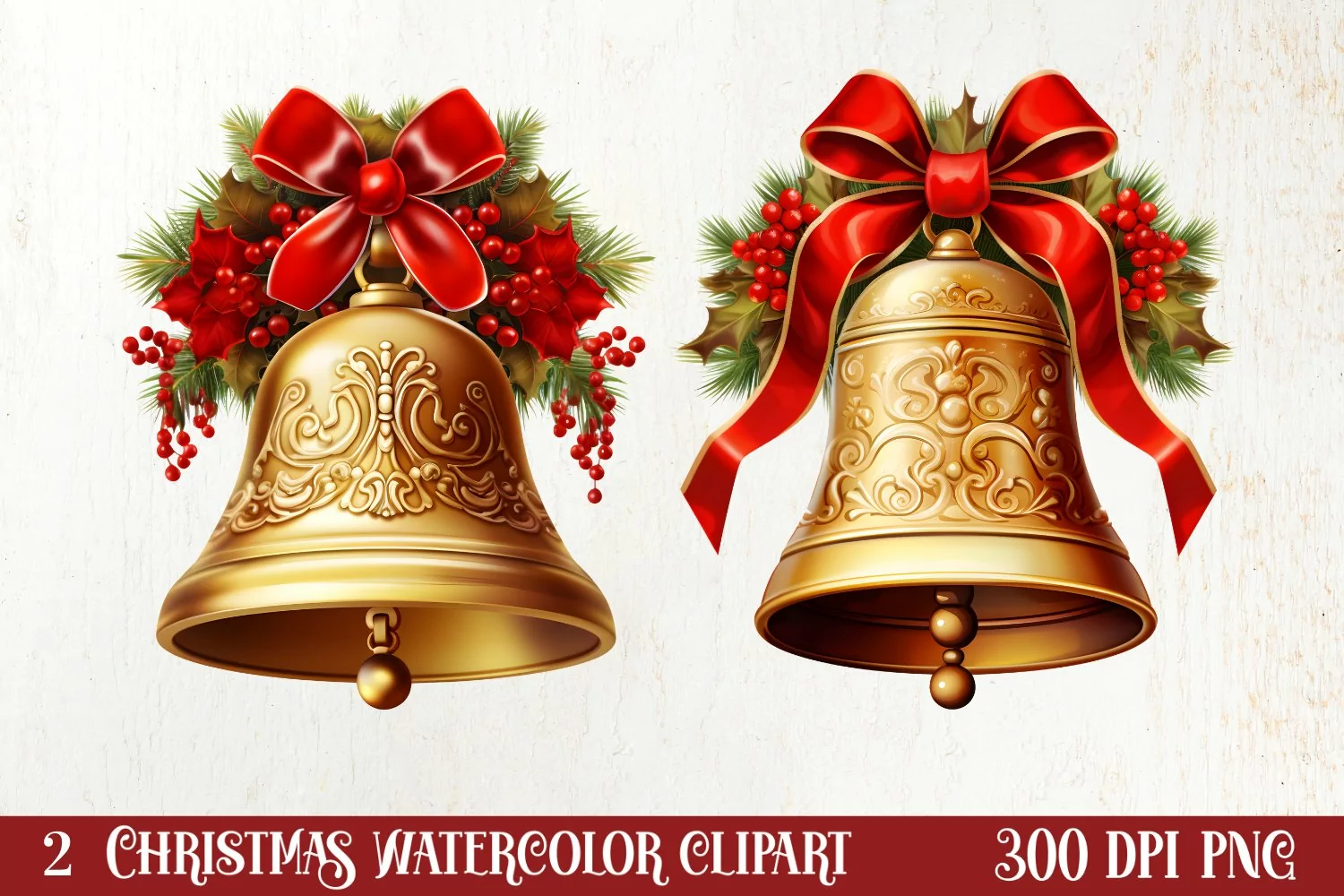 Magical Christmas Celebration Clipart, Christmas Clipart product image 1