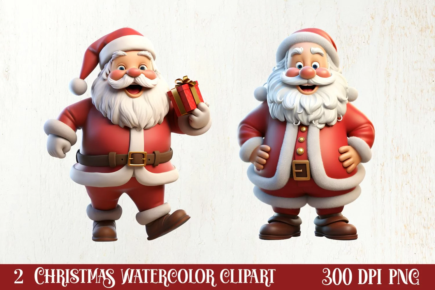 3D Christmas Sublimation Clipart product image 1
