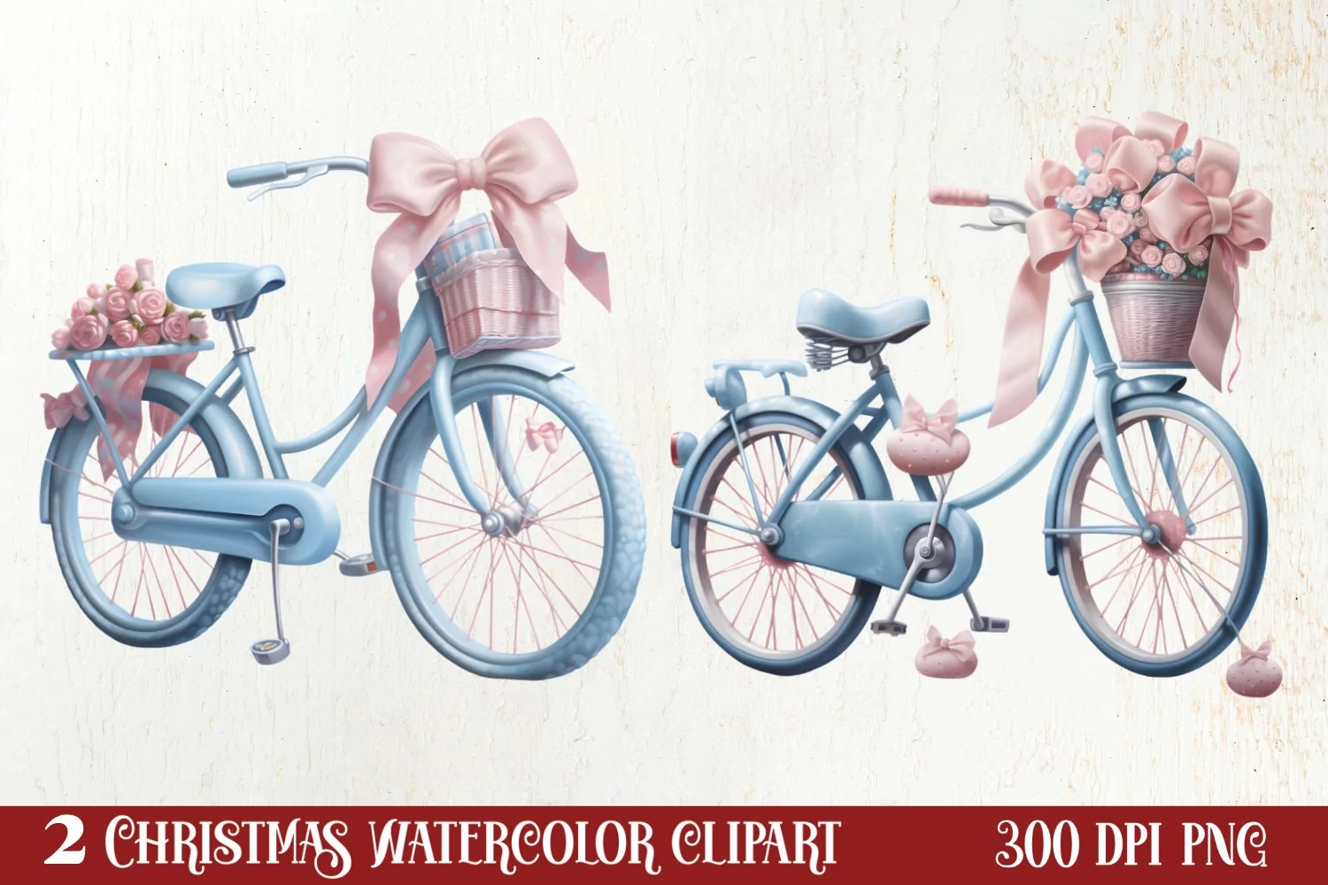 Parisian Christmas Clipart, Parisian Christmas Sublimation product image 1
