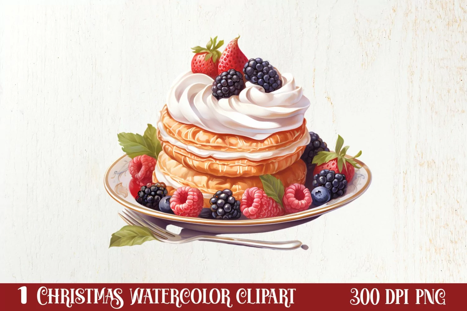 Parisian Christmas Clipart, Parisian Christmas Sublimation product image 1