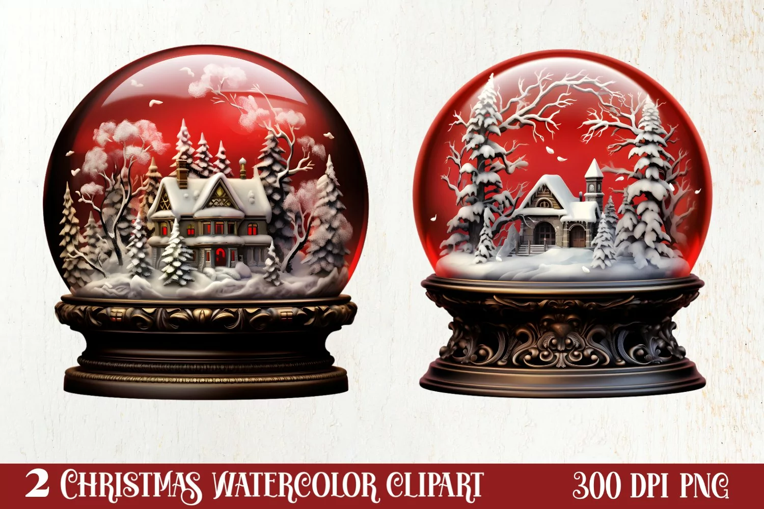 Gothic Christmas Clipart Sublimation, Gothic Christmas product image 1