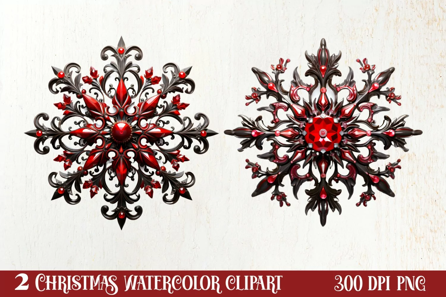 Gothic Christmas Clipart Sublimation, Gothic Christmas product image 1
