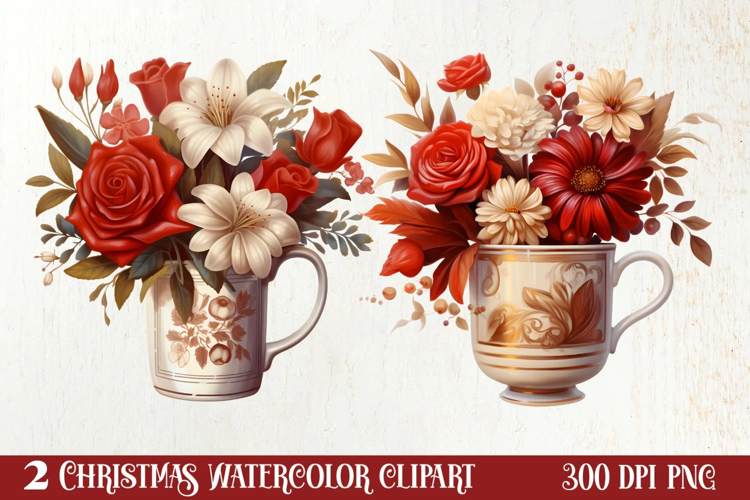 Christmas Coffee Clipart Sublimation, Christmas PNG product image 1