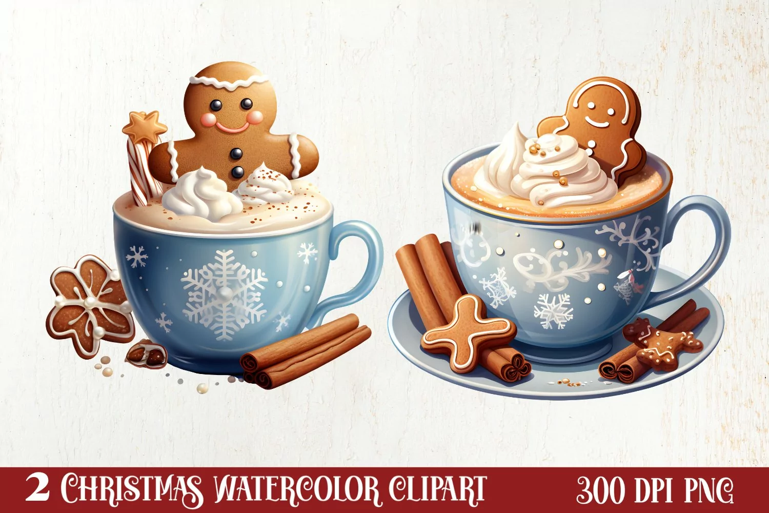 Christmas Coffee Hot Cocoa Sublimation Clipart product image 1