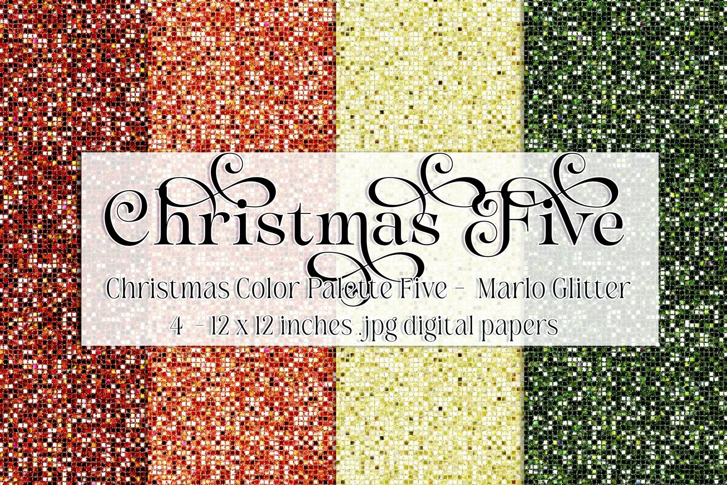 Christmas Background, Christmas Five Palette, Marlo Glitter product image 1