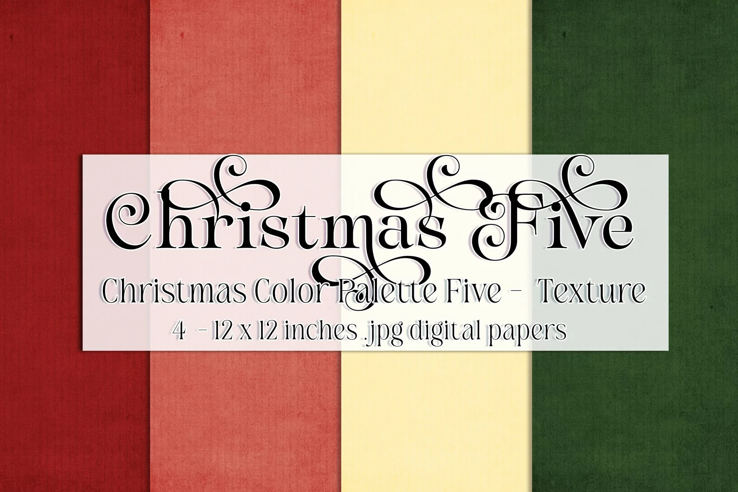 Christmas Background, Christmas Five Color Palette, Texture product image 1