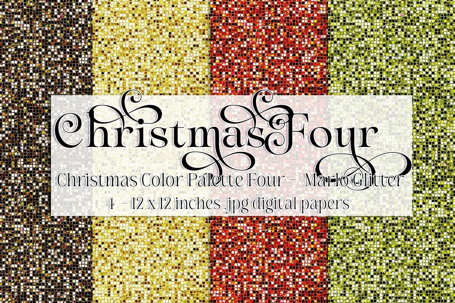 Christmas Background, Christmas Four Palette, Marlo Glitter product image 1