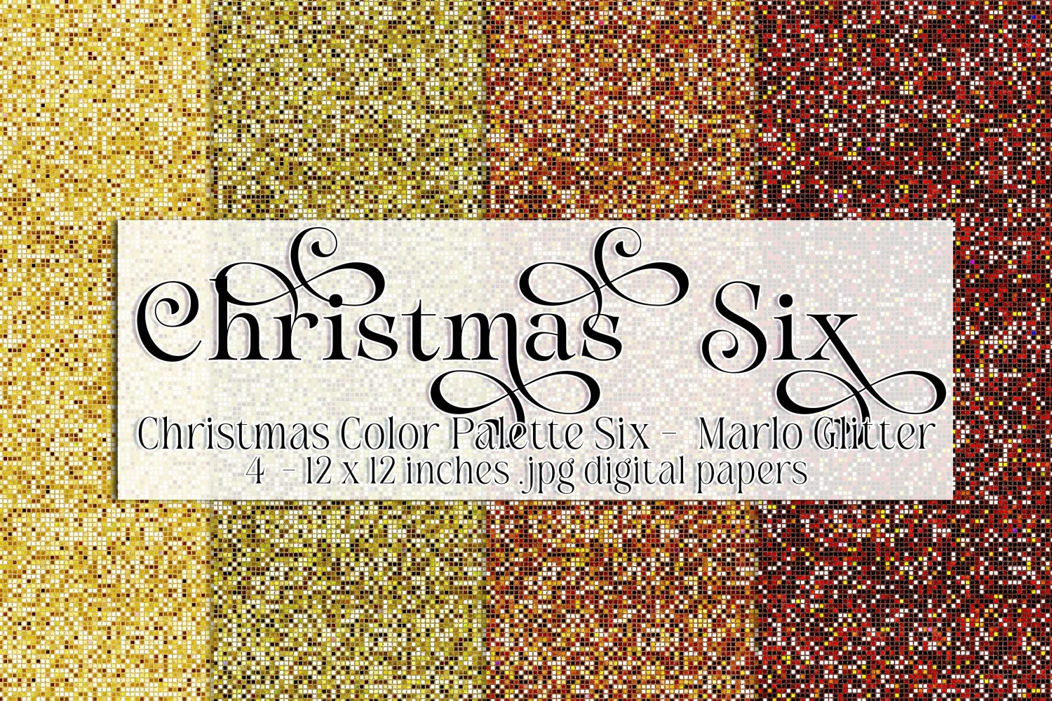 Christmas Background, Christmas Six Palette, Marlo Glitter product image 1