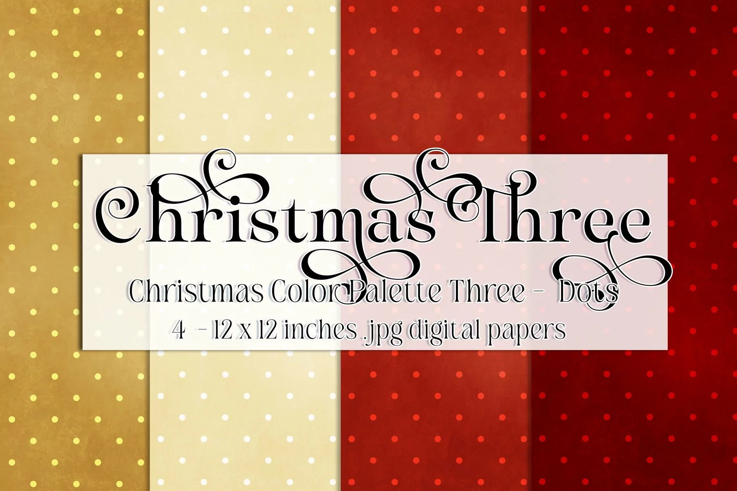 Christmas Background, Christmas Three Color Palette, Dots product image 1