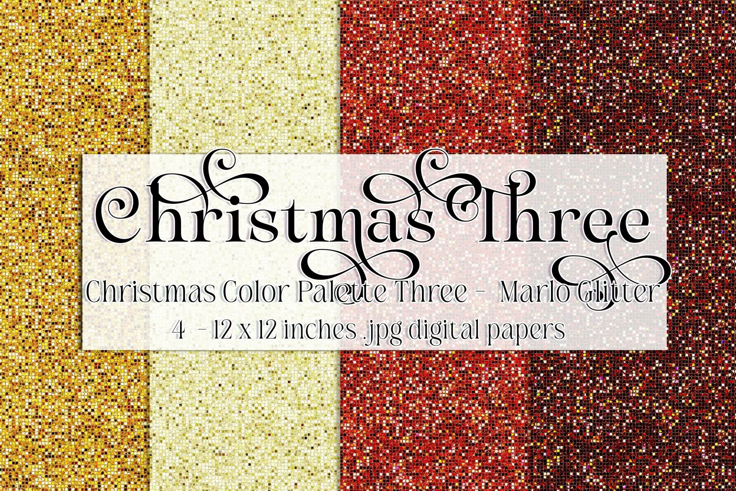 Christmas Background, Christmas Three Palette, Marlo Glitter product image 1