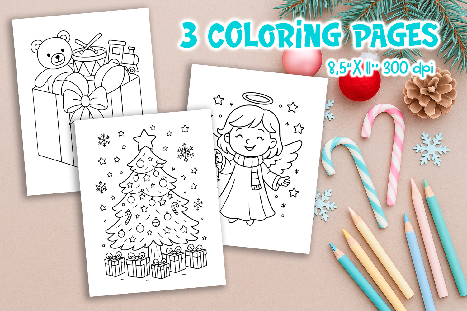 Christmas Kids Coloring Pages | Angel Tree Toys product image 1
