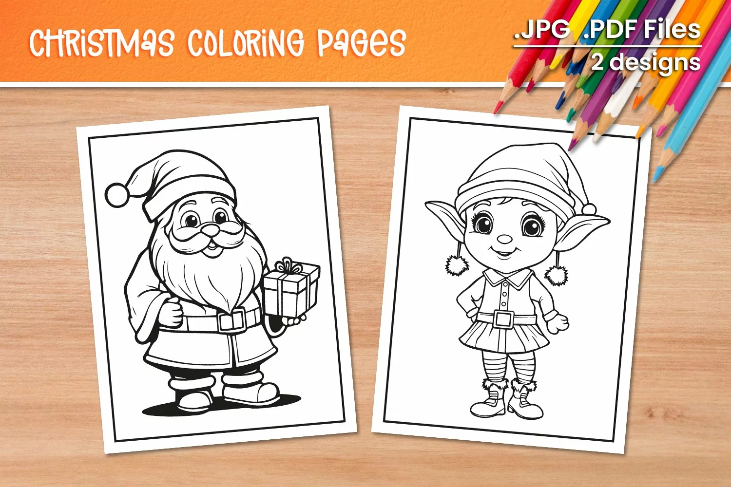 Christmas Coloring Pages 3 product image 1