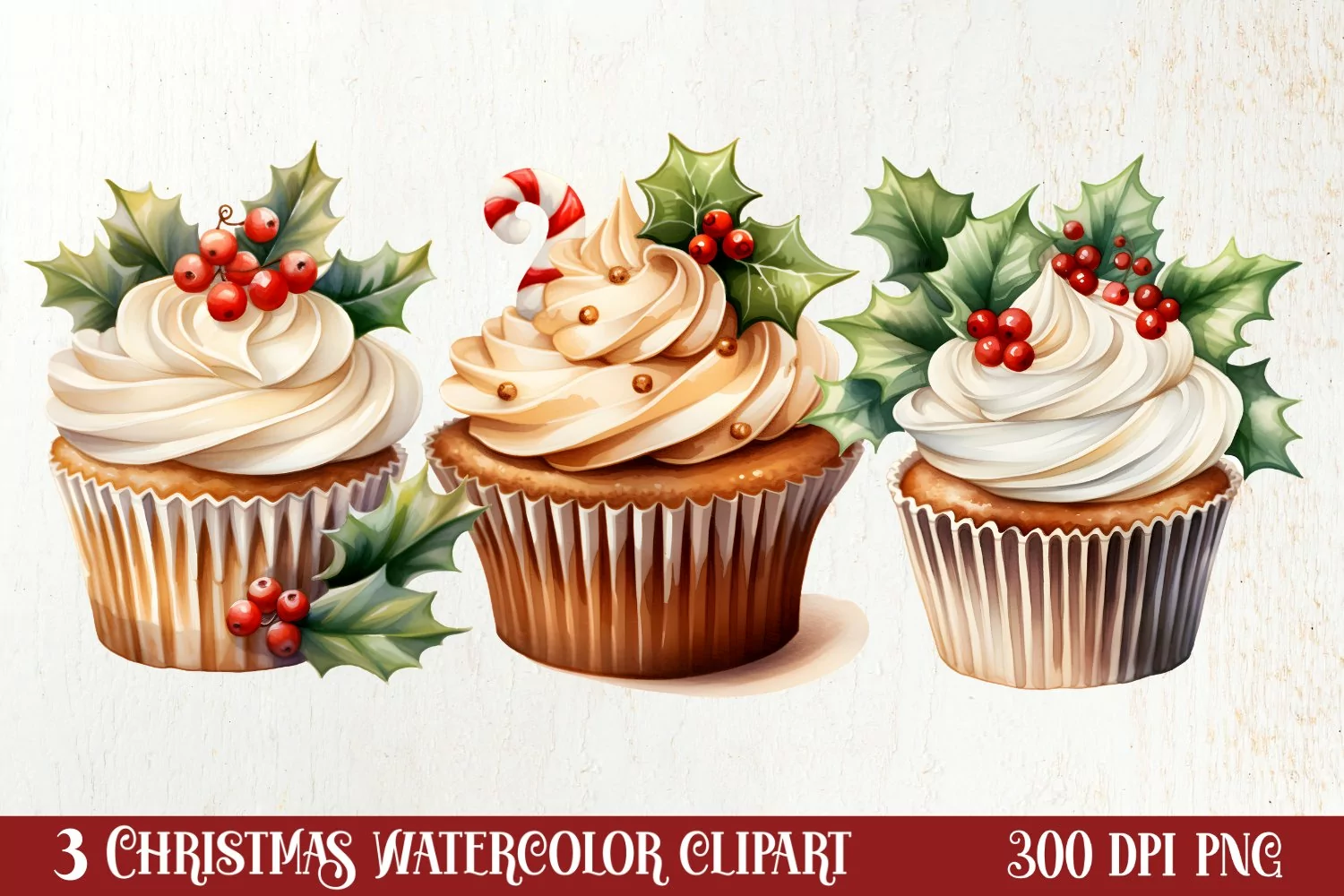 Christmas Dessert Clipart Sublimation, Christmas PNG product image 1