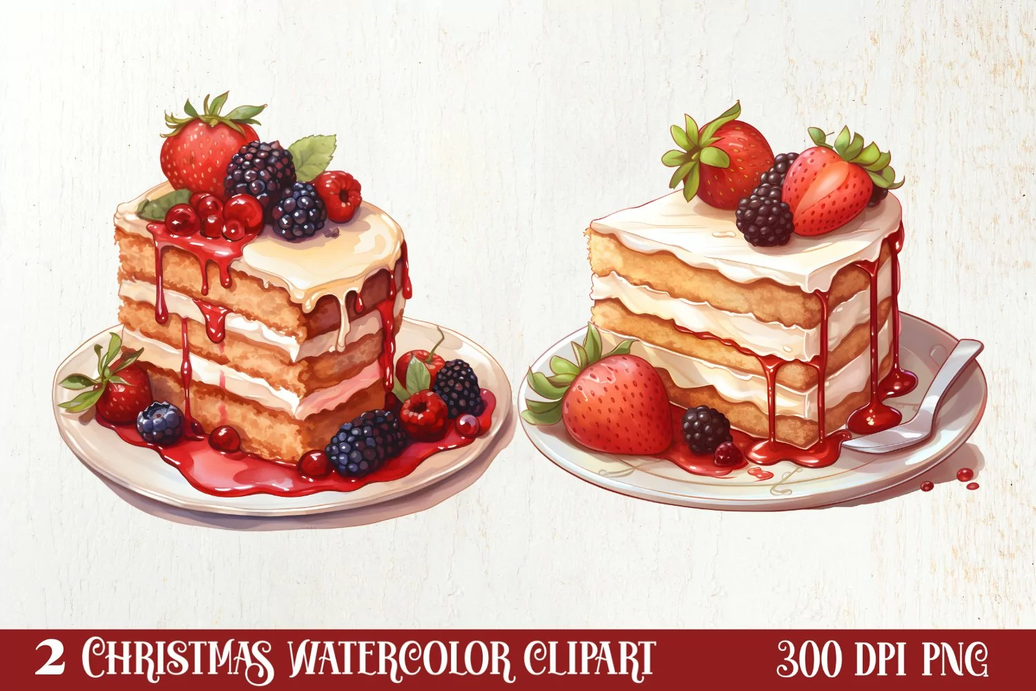 Christmas Dessert Clipart Sublimation, Christmas PNG product image 1