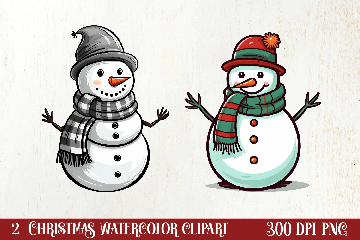 Christmas Doodle Sublimation Clipart, Christmas Clipart product image 1