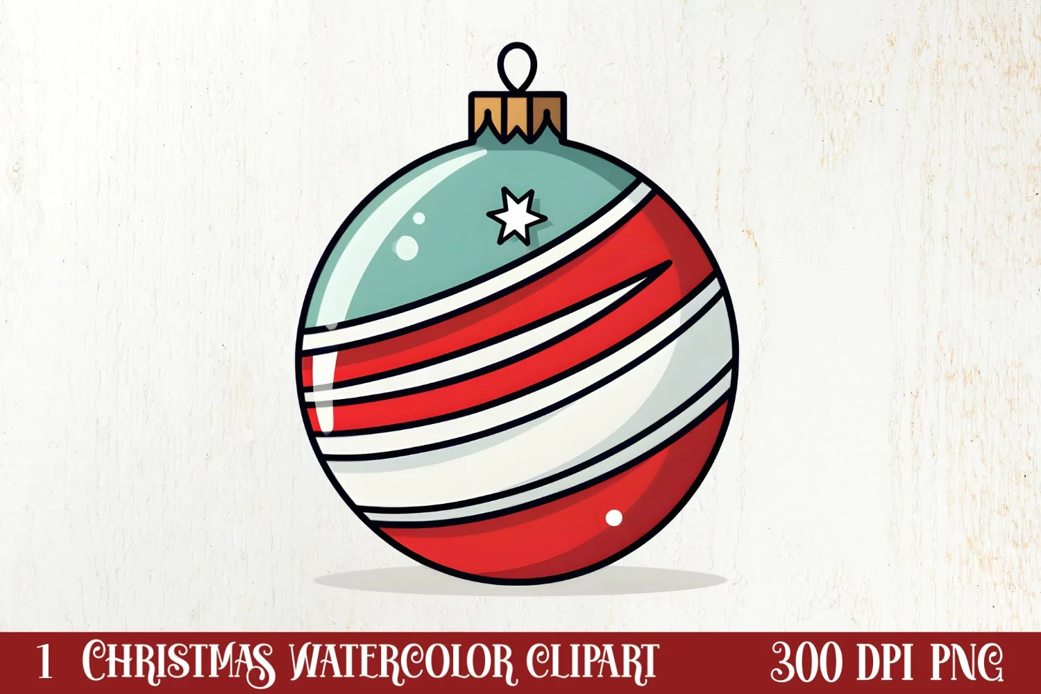 Christmas Doodle Sublimation Clipart, Christmas Clipart product image 1