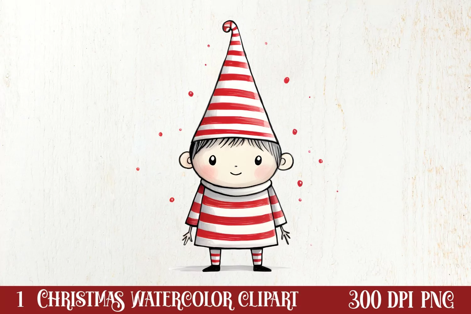 Christmas Doodle Sublimation Clipart, Christmas Clipart product image 1