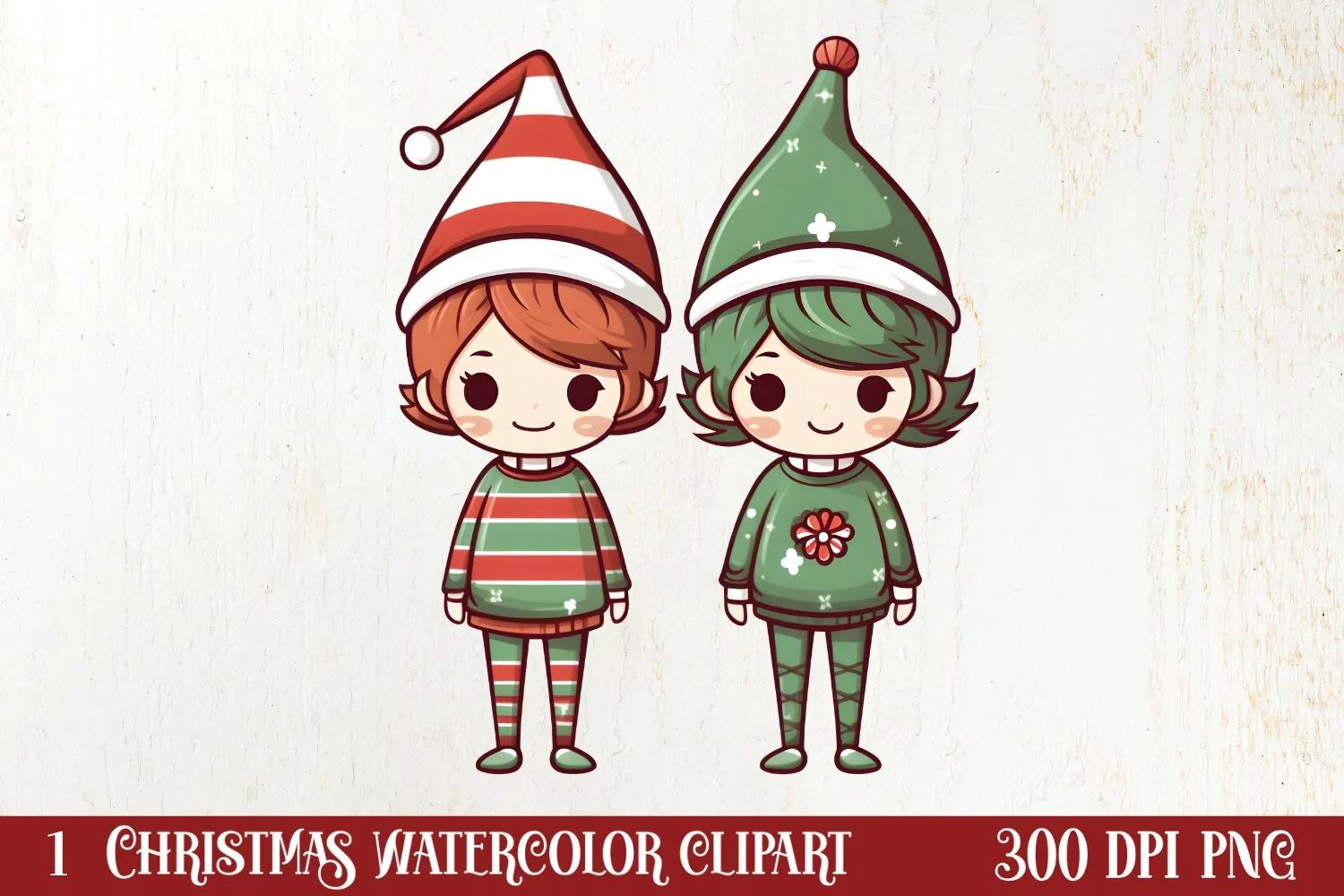 Christmas Doodle Sublimation Clipart, Christmas Clipart product image 1