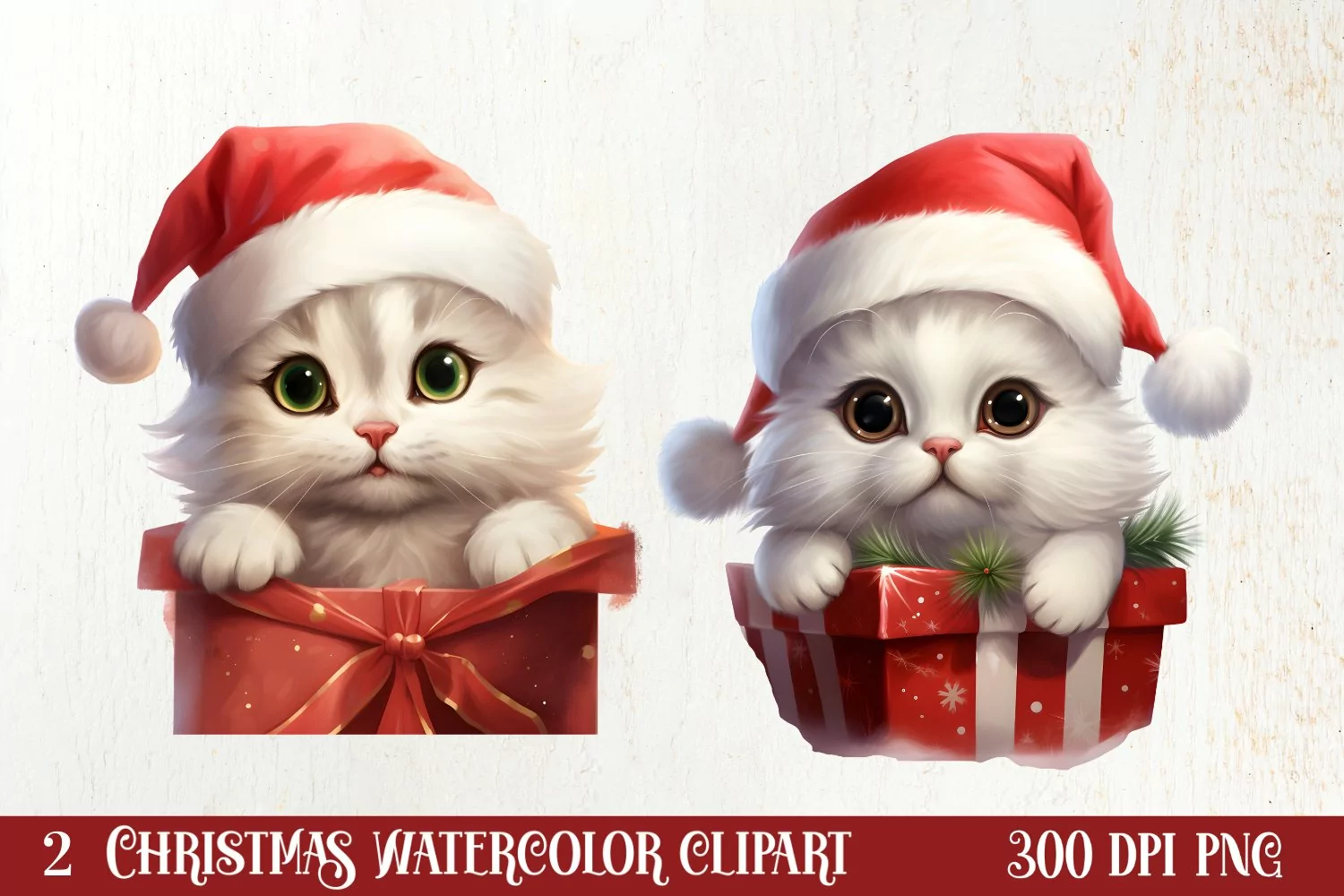 Christmas Farm Animal Peeking Clipart Sublimation product image 1