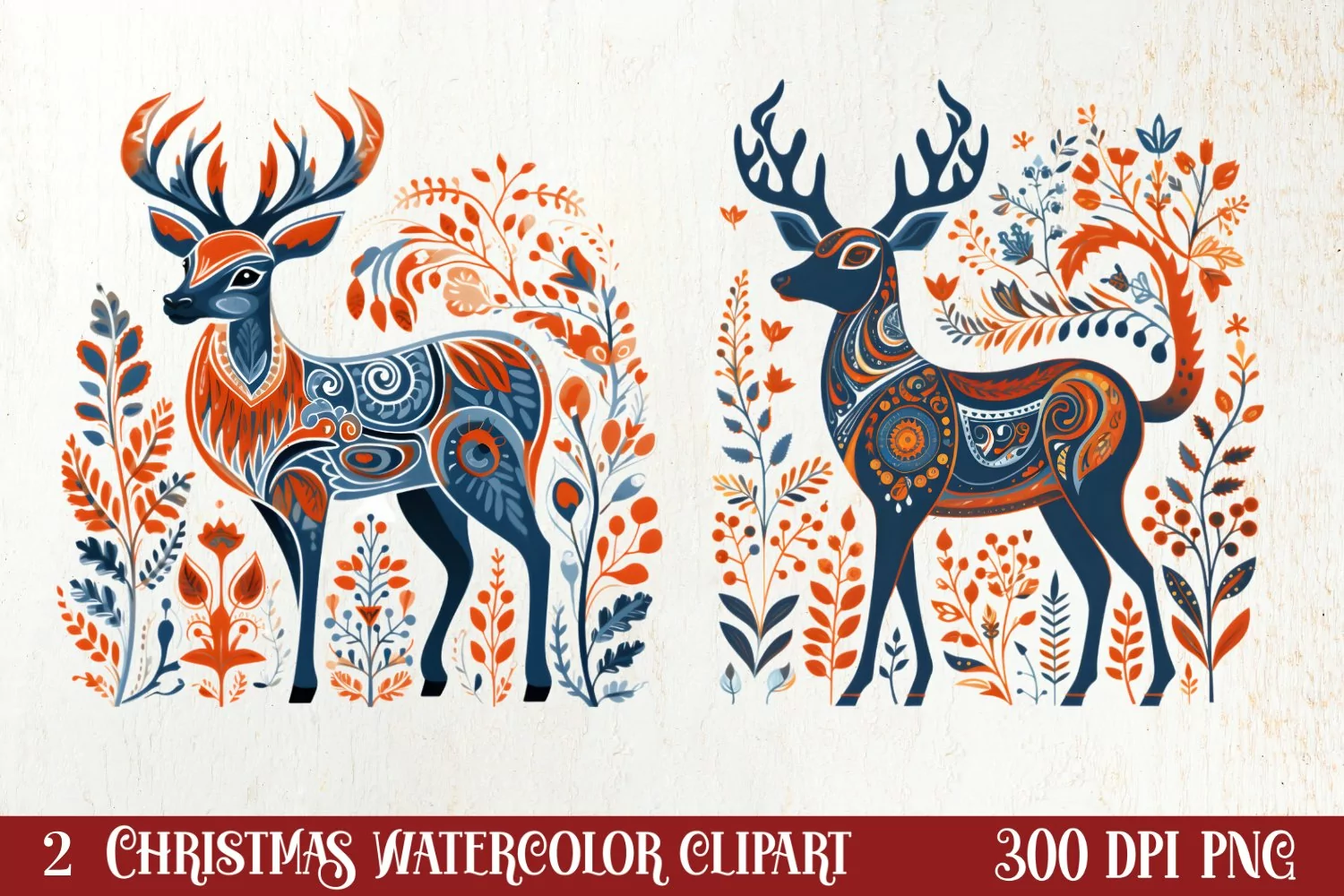 Christmas Fork Art Sublimation Clipart, Christmas Clipart product image 1