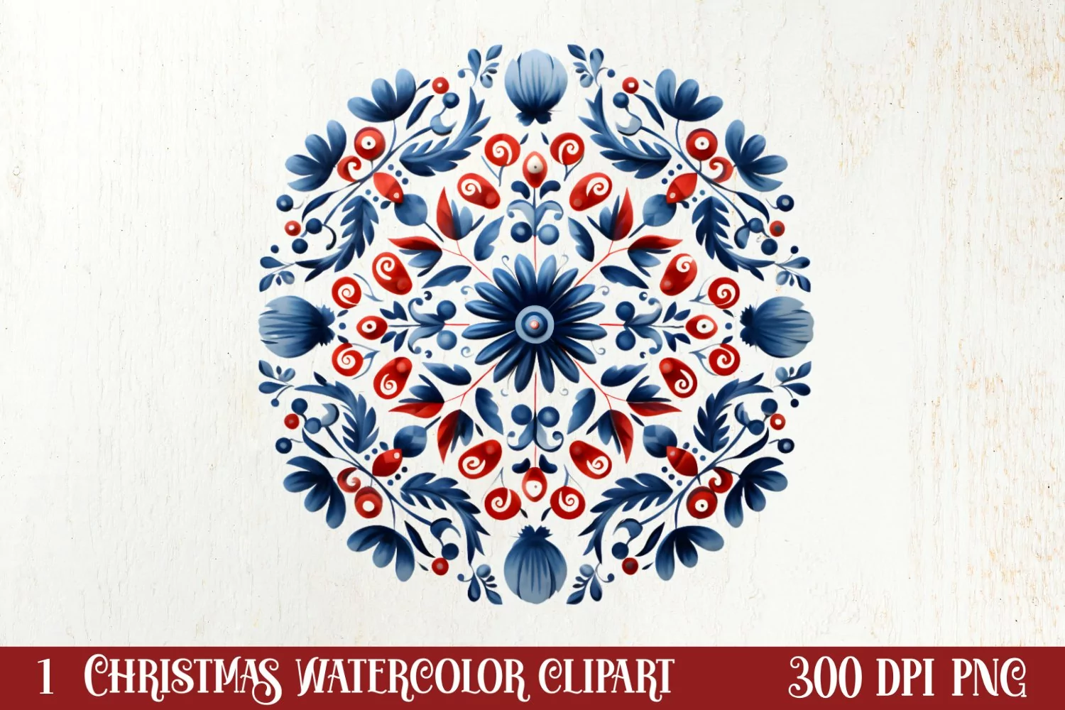 Christmas Fork Art Sublimation Clipart, Christmas Clipart product image 1
