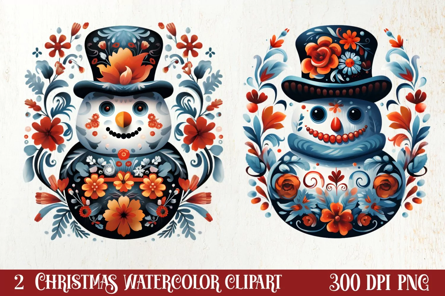 Christmas Fork Art Sublimation Clipart, Christmas Clipart product image 1