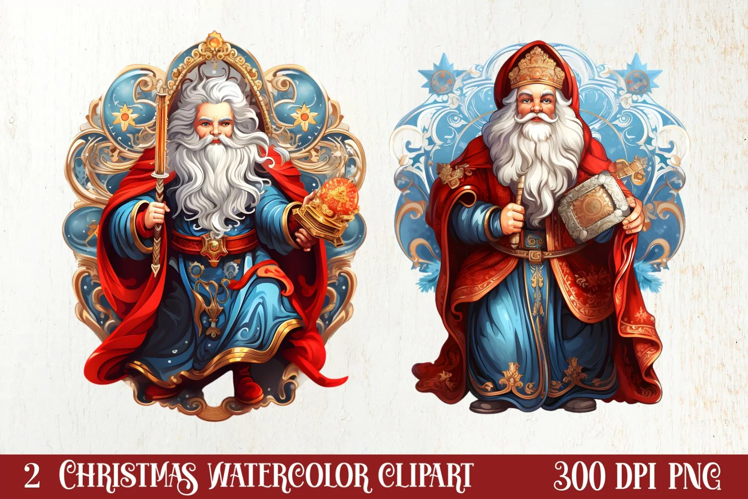 Christmas Fork Art Sublimation Clipart, Christmas Clipart product image 1