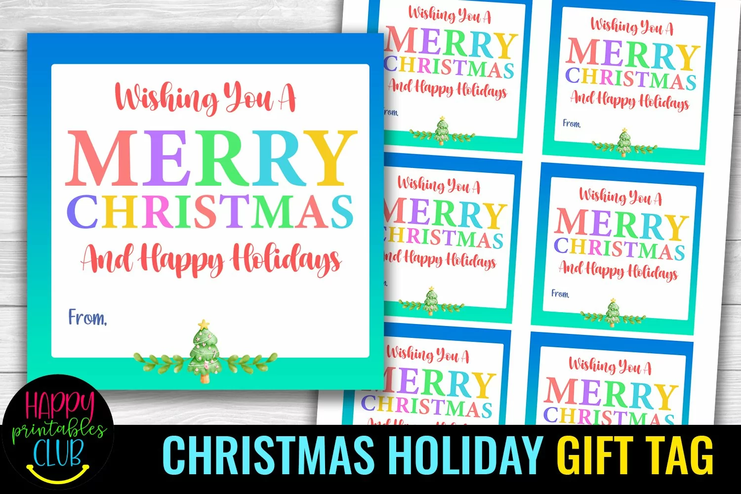 Christmas Gift Tags Printable- Holiday Gift Tags Labels
