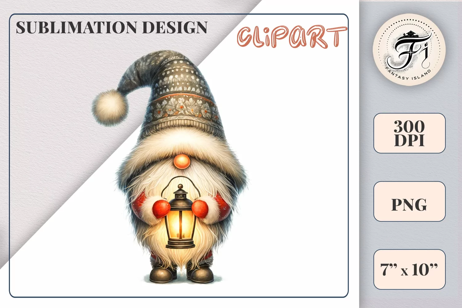 Add holiday magic to your winter projects with this Christmas gnome watercolor clipart! High-resolution PNG with transparent background, perfect for cards, decor, and scrapbooking.