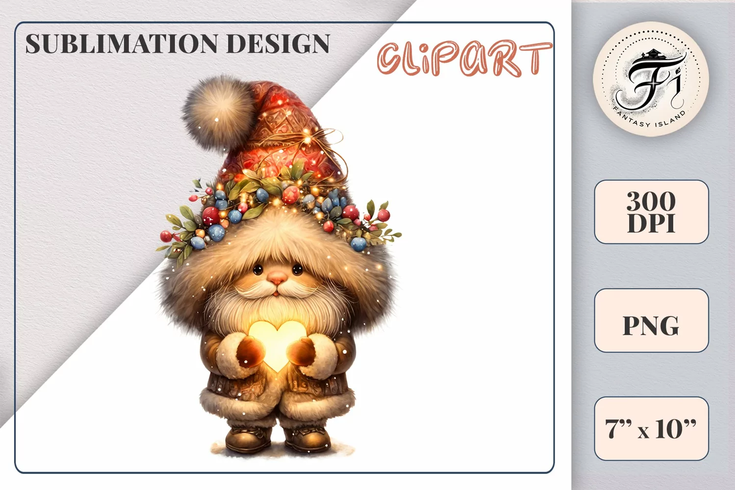 Add holiday magic to your winter projects with this Christmas gnome watercolor clipart! High-resolution PNG with transparent background, perfect for cards, decor, and scrapbooking.