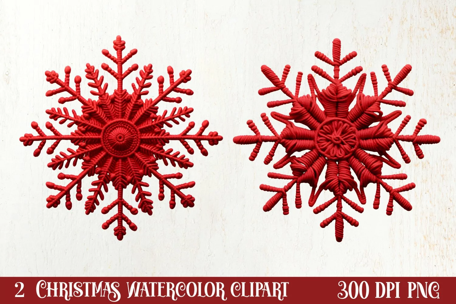 Christmas Knitting Clipart Sublimation, Christmas Clipart product image 1