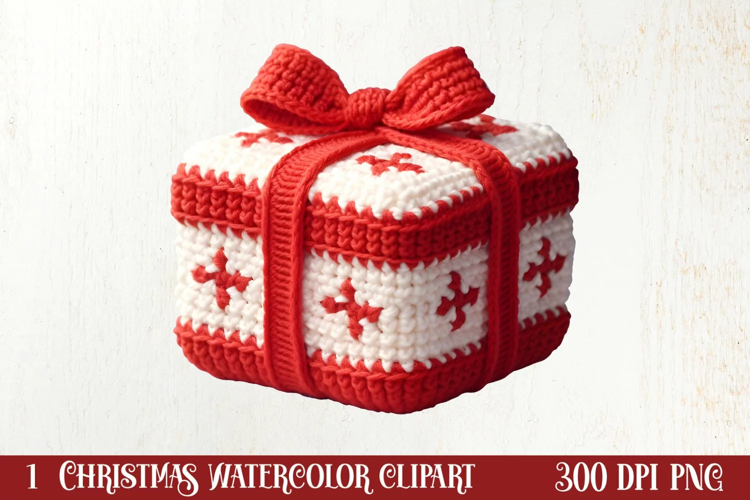 Christmas Knitting Clipart Sublimation, Christmas Clipart product image 1