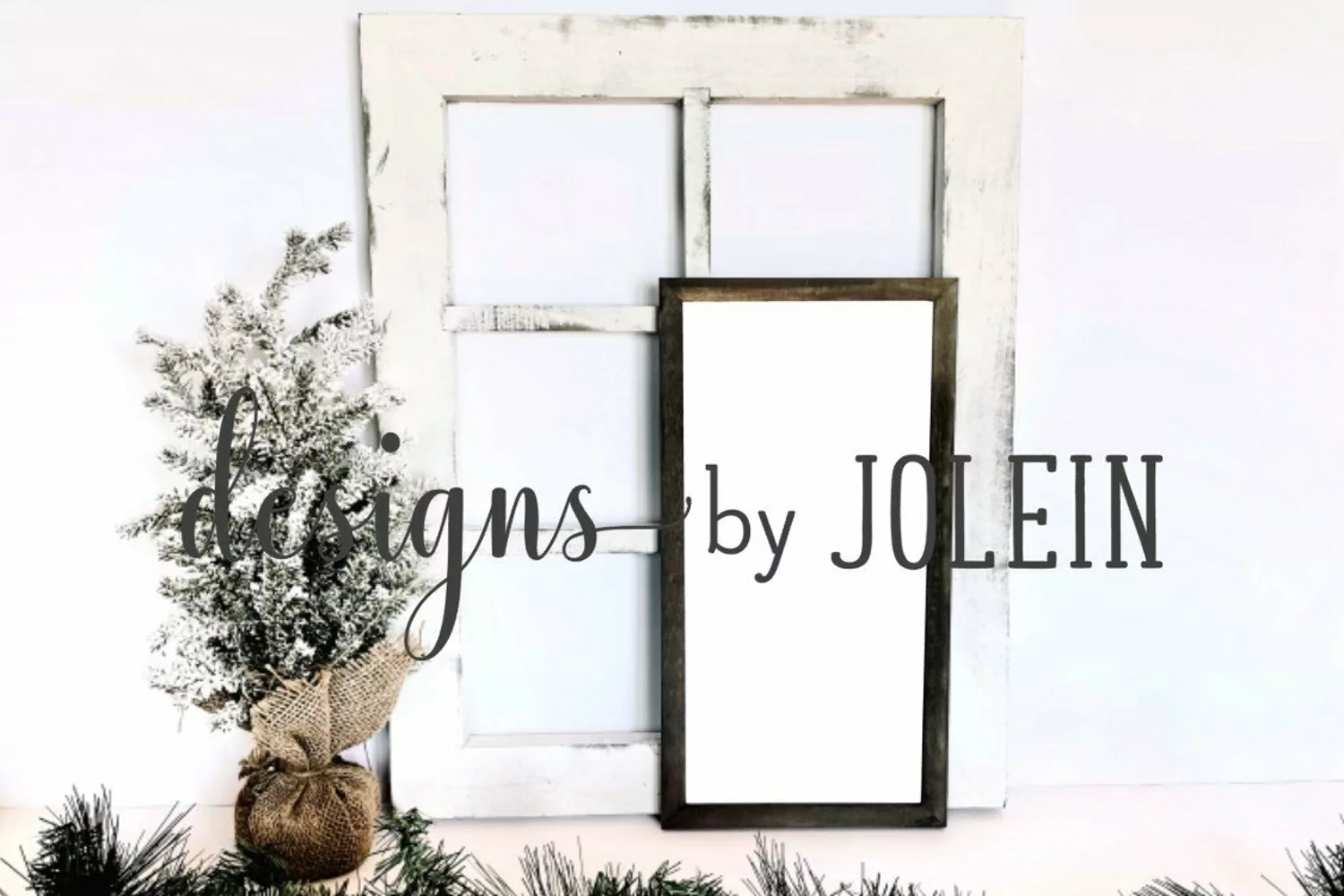 Tall sign Christmas Mockup product image 1