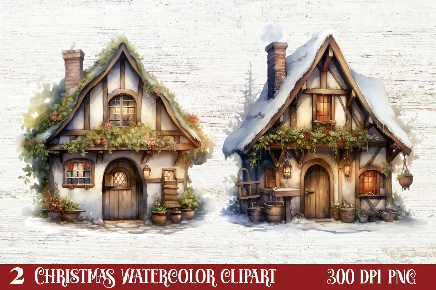 Christmas Nativity Watercolor Clipart, Christmas PNG product image 1