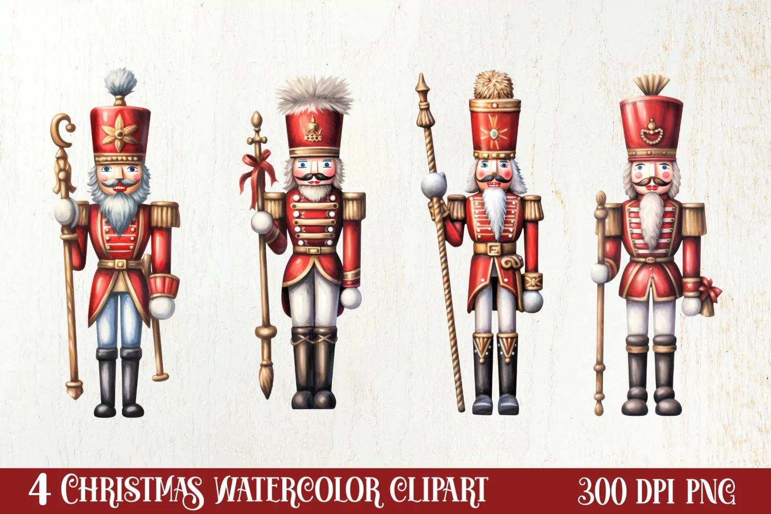 Christmas Nutcracker Sublimation Clipart, Christmas PNG product image 1