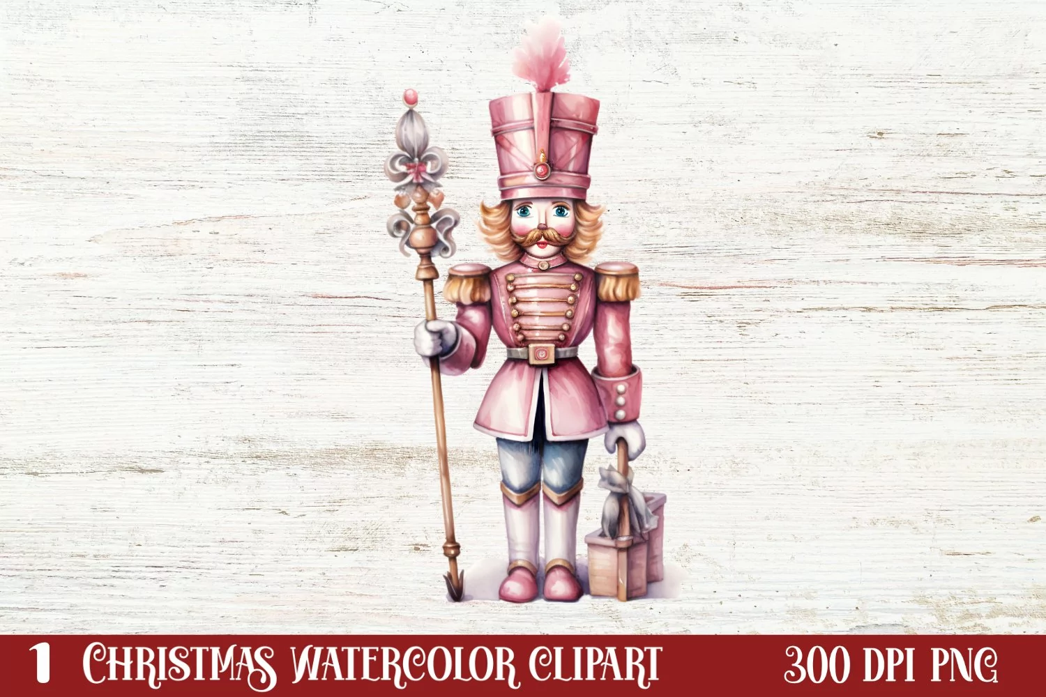 Christmas Nutcracker Clipart Sublimation, Christmas PNG product image 1