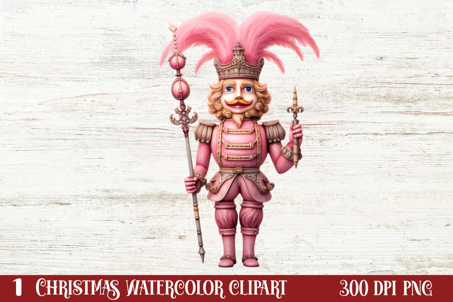 Christmas Nutcracker Clipart Sublimation, Christmas PNG product image 1
