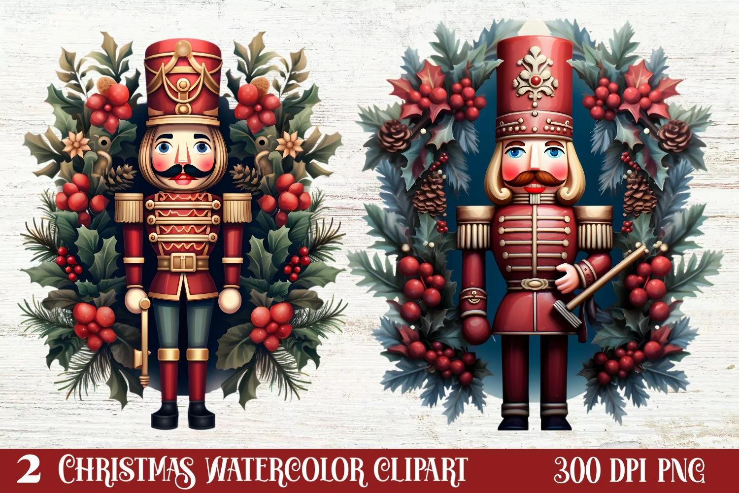 Christmas Nutcracker Clipart Sublimation, Christmas PNG product image 1